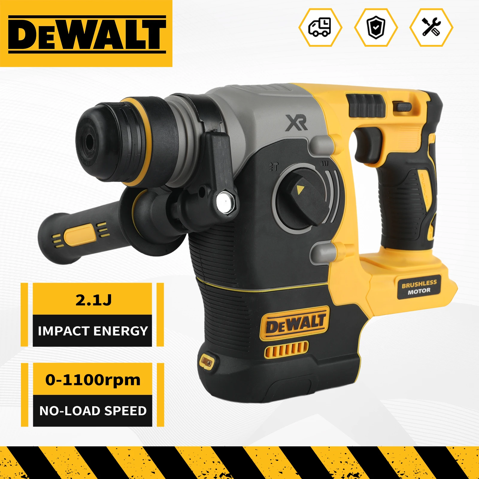 Concrete Breaker Demolition - DEWALT DCH273 20V Power Rotary Hammer