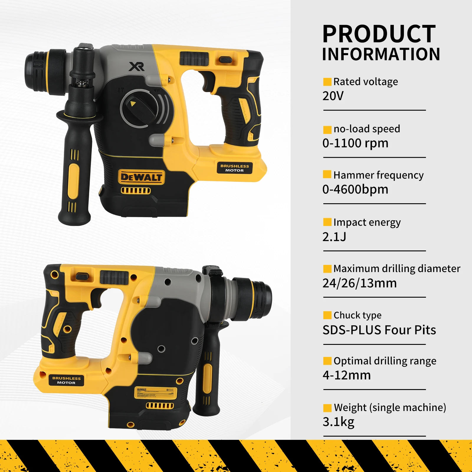 DEWALT DCH273 20V Power Rotary – обзор и цена Concrete Breaker Demolition