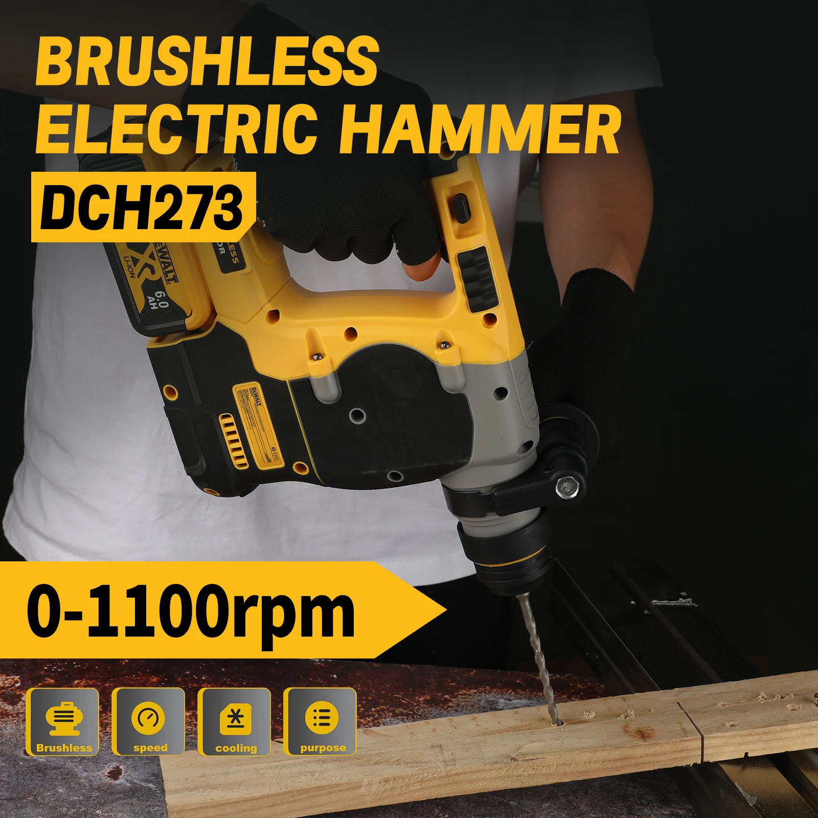 DEWALT DCH273 20V Power Rotary – обзор и цена Concrete Breaker Demolition