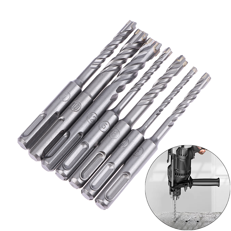 7Pcs SDS Plus Drill Bit Concre – обзор и цена Concrete Breaker Demolition