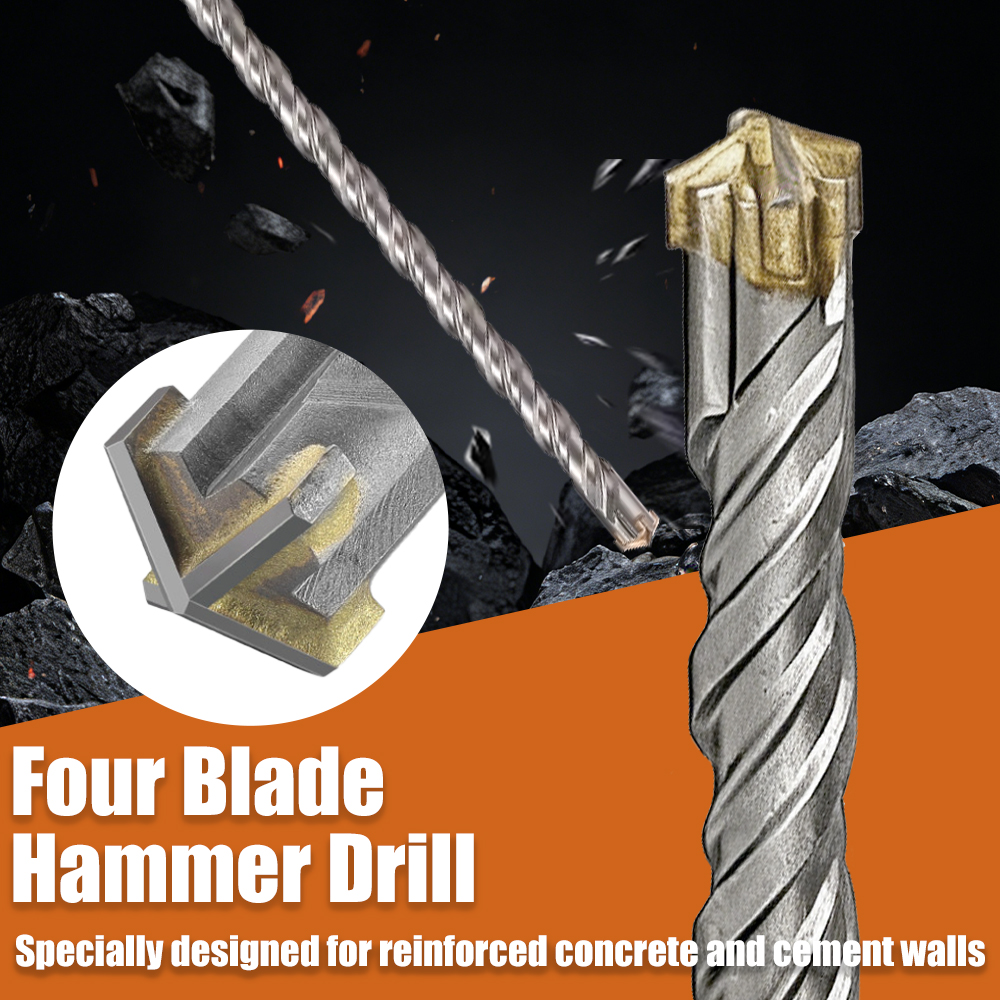 500mm Extended SDS Plus Cross  – обзор и цена Concrete Breaker Demolition