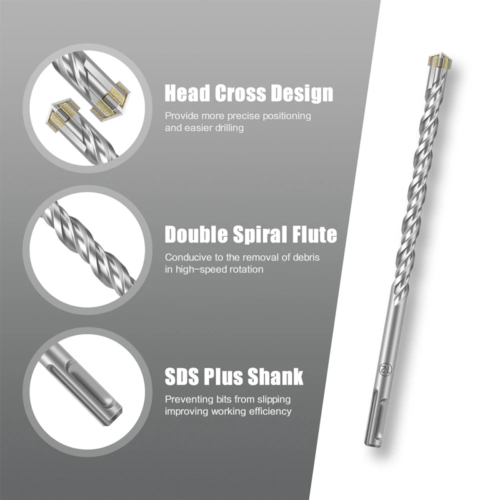 Drill Bit Set 7 Pieces, Concre – обзор и цена Concrete Breaker Demolition